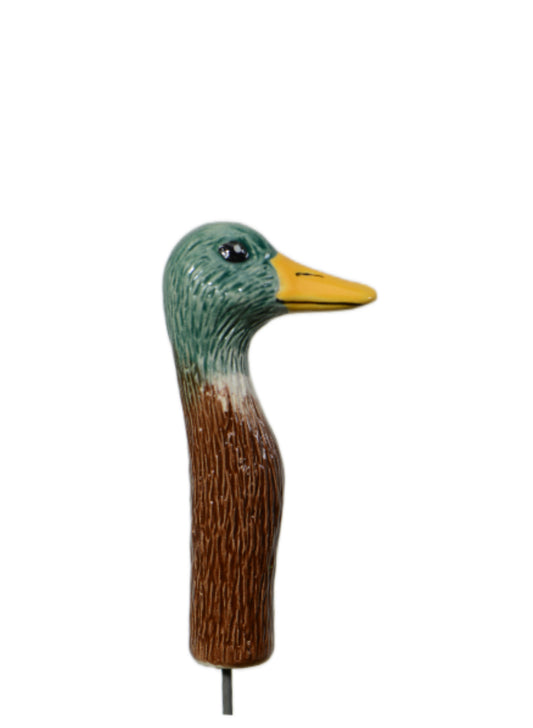 Keramik Ente Mini mit Stab