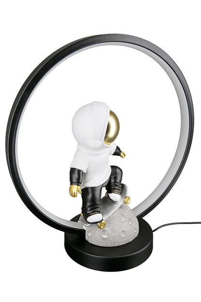 LED Leuchte/Figur Astronaut "Apollo" goldfarben