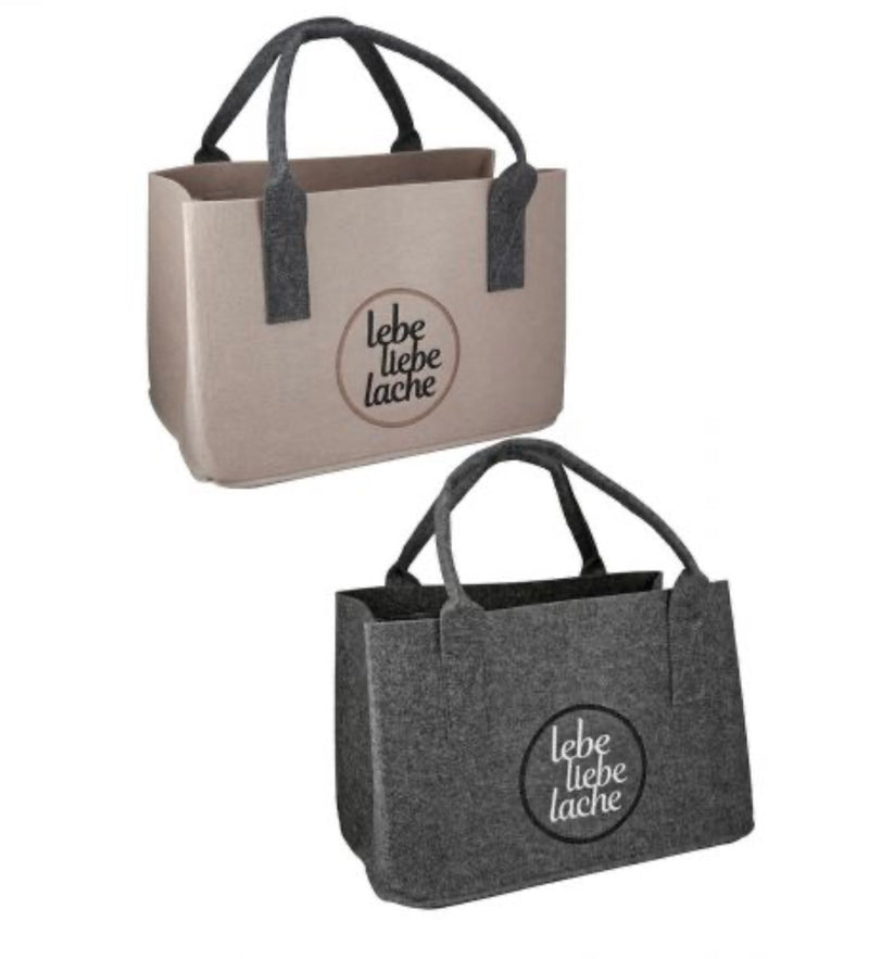 Filztasche Lebe Liebe Lache