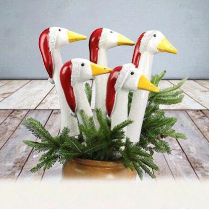 Keramik Gans mit Mütze