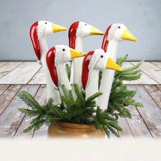 Keramik Gans mit Mütze